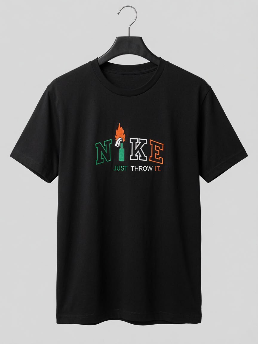 Just Throw It embroidered t-shirt by The Republican Outfitters