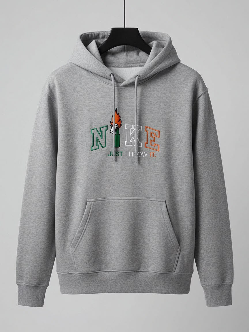 Just Throw It embroidered hoodie by The Republican Outfitters