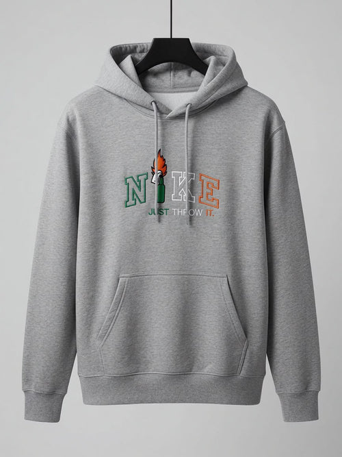 Just Throw It embroidered hoodie by The Republican Outfitters