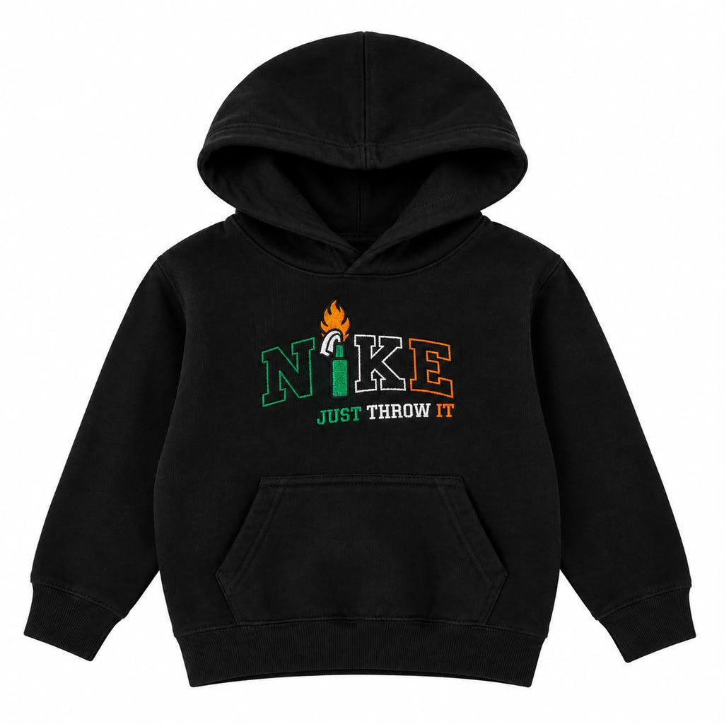 Kids' Just Throw It embroidered hoodie, alternate view