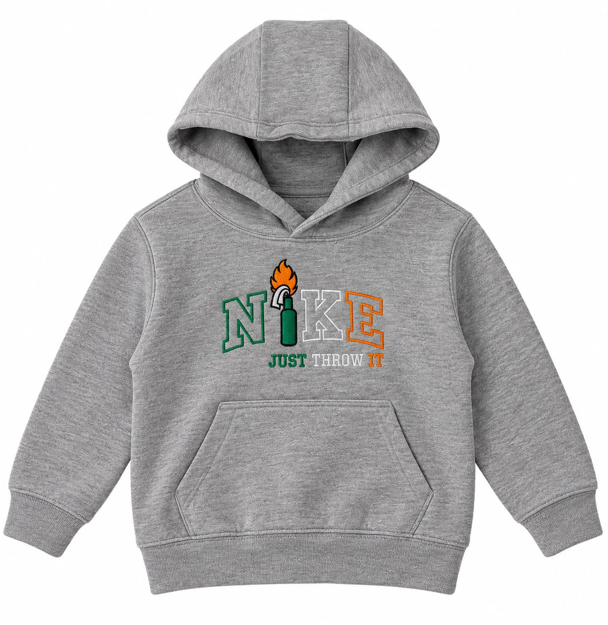 Kids' Just Throw It embroidered hoodie